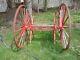 Vintage 1800's Horse Drawn Fire Department Hose Rolling Caisson Hose Cart