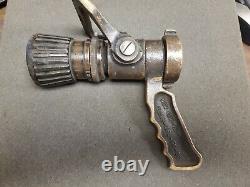 VINTAGE 1.5 NP-SH 4210-00-465-1906 Elkhart Fire Nozzle Brass
