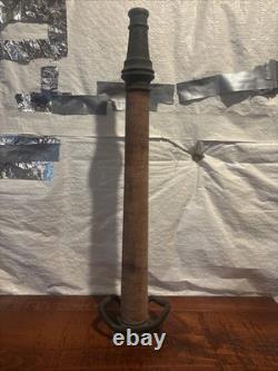 VINTAGE BRASS 30 FIRE HOSE NOZZLE Antique Fireman's Hose