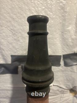 VINTAGE BRASS 30 FIRE HOSE NOZZLE Antique Fireman's Hose