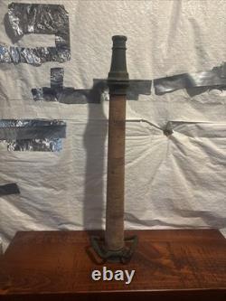 VINTAGE BRASS 30 FIRE HOSE NOZZLE Antique Fireman's Hose