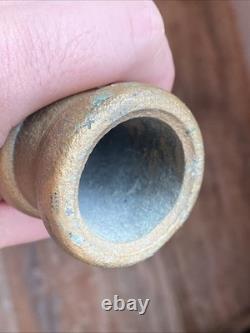 VINTAGE BRASS 31 FIRE TRUCK HOSE Play Pipe NOZZLE Decorative Side Mount BIG RED