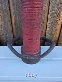 VINTAGE Brass Fire Rescue Nozzle Red Measures 30