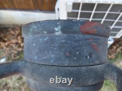 VINTAGE Brass Fire Rescue Nozzle Red Measures 30