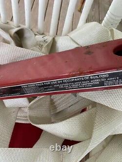 VINTAGE FIRE HOSE WITH WALL MOUNT SIERRA FIRE EQUIPMENT 75', nice not used, 1997