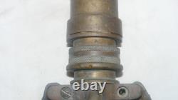 VINTAGE LARGE Brass Fire Rescue Nozzle AKRON MFG CANADA LTD Measures 21