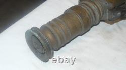 VINTAGE LARGE Brass Fire Rescue Nozzle AKRON MFG CANADA LTD Measures 21