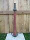 Vintage Old Red Brass Fire Hose Nozzle Spout Underwriter 30 1/2