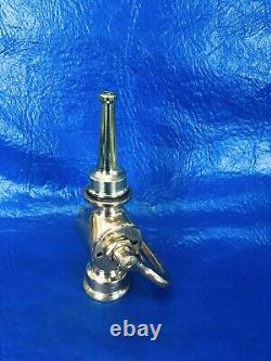 VNTG BRASS COLT FIRE NOZZLE With lever shut off / polished
