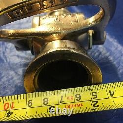 VNTG Collectable ALFCO 73/4 in. Brass fire nozzle shut off & tip/ polished