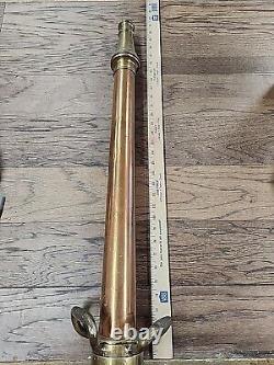 VNTG W. D. ALLEN 30 in. Playpipe & tip D HANDLES / CORD Wrapped FIRE NOZZLE