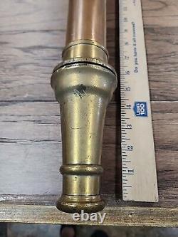 VNTG W. D. ALLEN 30 in. Playpipe & tip D HANDLES / CORD Wrapped FIRE NOZZLE