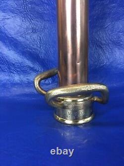 VNTG W. D. ALLEN / CHICAGO / 5/23/33 w / polished 30 in. Play pipe fire nozzle