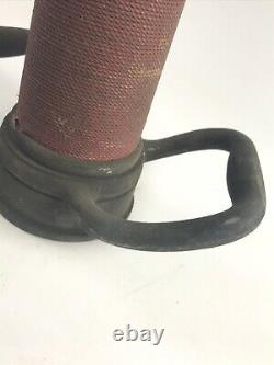 VTG 30 Cord Wrapped Powhatan Fire Hose Nozzle Brass B&T Fire Recue W. VA 5301