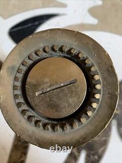 VTG 391M Brass Fire Department Nozzle Adapter adjustable CRACK IN RUBBER Freeshi