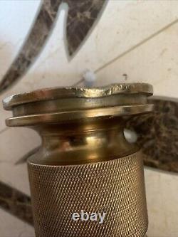 VTG 391M Brass Fire Department Nozzle Adapter adjustable CRACK IN RUBBER Freeshi