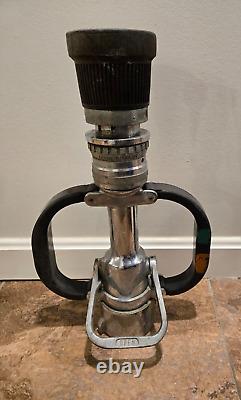 VTG Akron Turbojet Fire Hose Nozzle Assembly Marked GFD Over 16 Lbs
