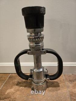 VTG Akron Turbojet Fire Hose Nozzle Assembly Marked GFD Over 16 Lbs