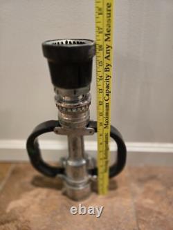 VTG Akron Turbojet Fire Hose Nozzle Assembly Marked GFD Over 16 Lbs
