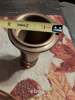 VTG Brass Fire Hose Nozzle 30 Small Dent