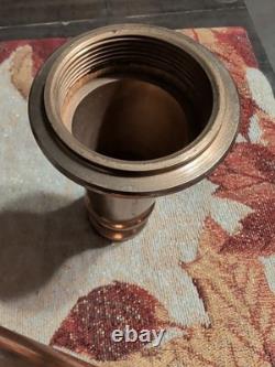 VTG Brass Fire Hose Nozzle 30 Small Dent VTG Brass Fire Hose Nozzle 30 Small Dent