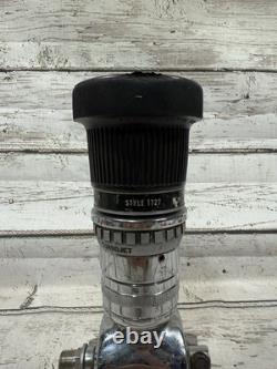 VTG Elkhart Chief TurboJet 1727 Fire Hose Nozzle Fire Equipment Brass MFG Co
