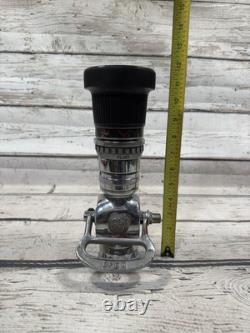 VTG Elkhart Chief TurboJet 1727 Fire Hose Nozzle Fire Equipment Brass MFG Co