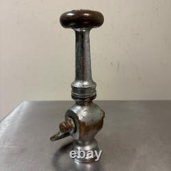 VTG Nickel Plated Brass ALFCO Fire Truck Hose Nozzle Metal 9 Long