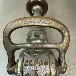 VTG Nickel Plated Brass ALFCO Fire Truck Hose Nozzle Metal 9 Long