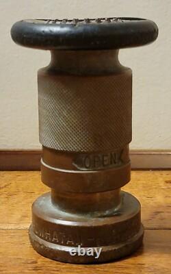VTG Solid Brass POWHATAN 250 Industrial Fire Hose Portable Spray Nozzle Hydrant