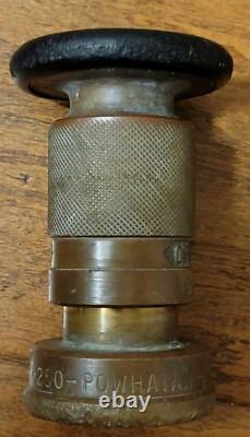 VTG Solid Brass POWHATAN 250 Industrial Fire Hose Portable Spray Nozzle Hydrant