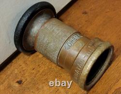 VTG Solid Brass POWHATAN 250 Industrial Fire Hose Portable Spray Nozzle Hydrant
