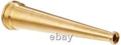 Valve BN20 Brass Fire Equipment, Plain Hose Nozzle, 2 NPSH, 12 Length, 9/16