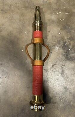 Very Rare Antique Polished Brass Fire Department Nozzle In Beatiful Condition