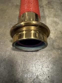 Very Rare Antique Polished Brass Fire Department Nozzle In Beatiful Condition