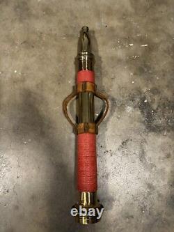 Very Rare Antique Polished Brass Fire Department Nozzle In Beatiful Condition