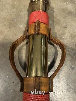 Very Rare Antique Polished Brass Fire Department Nozzle In Beatiful Condition