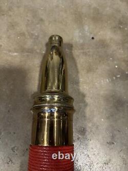 Very Rare Antique Polished Brass Fire Department Nozzle In Beatiful Condition