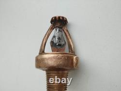 Vintage 1901 USA factory brass fire sprinkler Grinnell