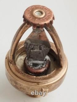 Vintage 1901 USA factory brass fire sprinkler Grinnell