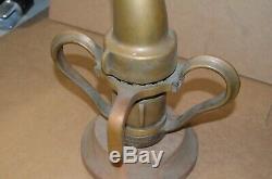 Vintage! 1930 Gilson (Akron) Brass All Angle Ferret Fire Nozzle