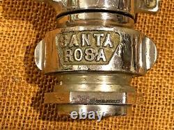 Vintage 1960s SANTA ROSA Chrome Brass Fire Hose Fogging Nozzle 1 1/2 HEAVY