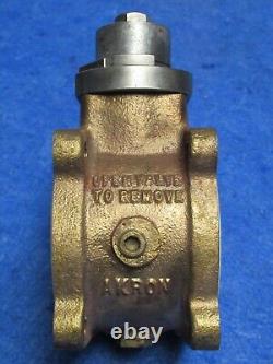 Vintage 1 1/2 Akron Brass Ball Valve Fire Fighting