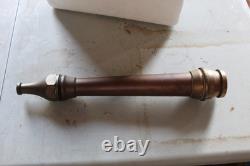 Vintage 20 Brass and Copper Fire Hose Nozzle No markings