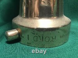 Vintage 2-1/2 Elkhart Brass Fire Nozzle Twist On Off