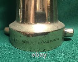 Vintage 2-1/2 Elkhart Brass Fire Nozzle Twist On Off