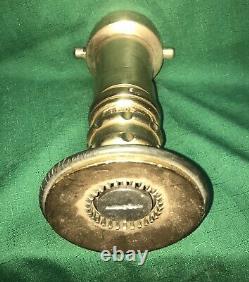 Vintage 2-1/2 Elkhart Brass Fire Nozzle Twist On Off