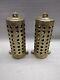 Vintage 2 Brass Fire Hose Suction Strainers J. M. Loeffler Phila Pa Lot Of 2