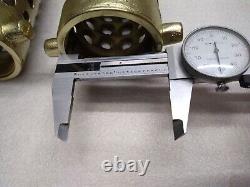 Vintage 2 Brass Fire Hose Suction Strainers J. M. Loeffler Phila PA Lot of 2