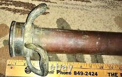 Vintage 30 Firehose Nozzle Brass And Copper 1952 W D Allen Mfg Co. Chicago